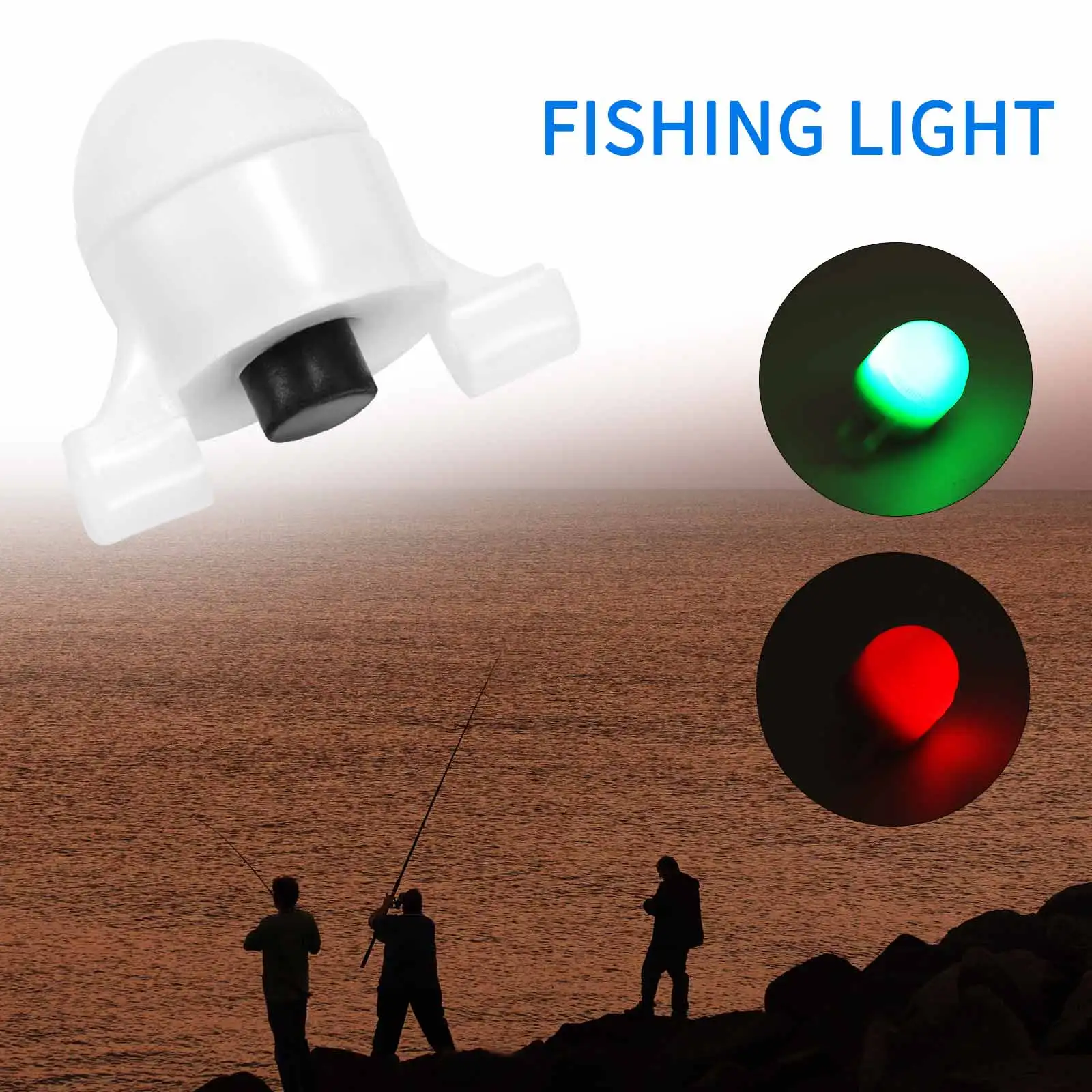 Strike Alert Night Fishing LED Rod Tip Clip On Fish Bite Alarm Light Electronic Led Float Fishing Accessories With Rod Adapter