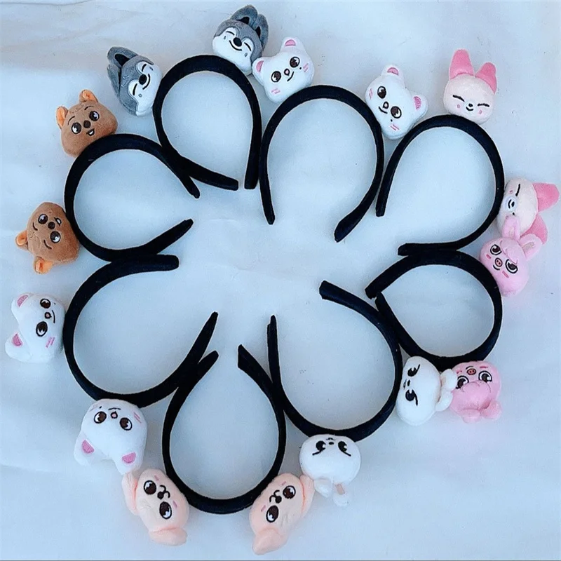 SKZOO Plush Stray Hairband Cartoon Animal Plush Doll Headband Wide-Brimmed Hairpin Headdress Creativity Girl Toy Gifts