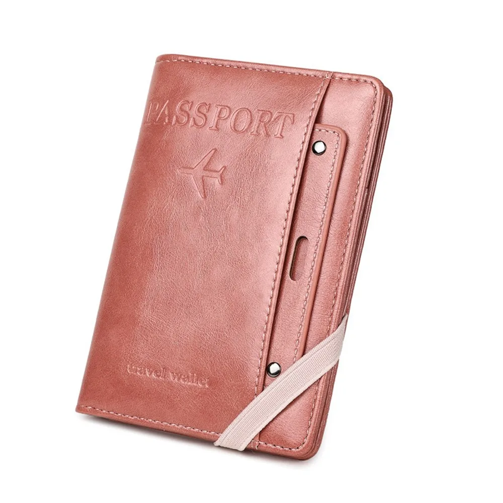 

Card Holder PU Passport Bag Passport Cover Ticket Holder Passport Clip Card Case Airplane Check-in Certificate Storage Bag Men