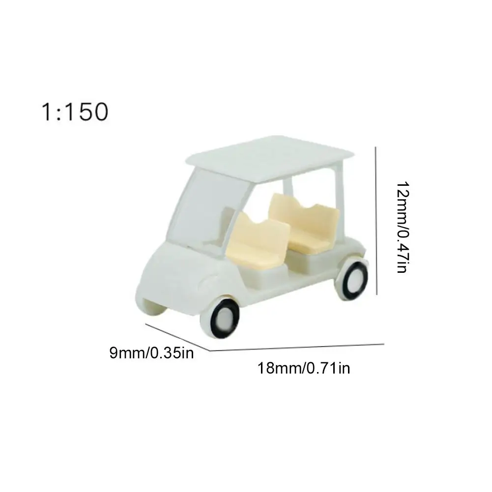 Model Golf Course Sightseeing Car Model Touring Car Model Landscape Outdoor Vehicle Plastic Toy Car Diorama Miniature Golf Car