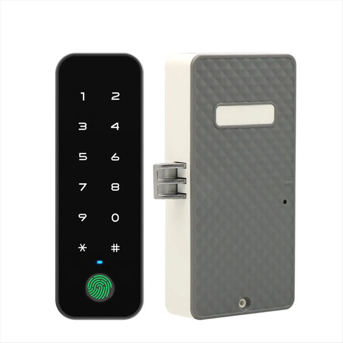 Tuya Bluetooth Smart Wood Cabinet Fingerprint Electronic Lock App Remote Control for Furniture Drawer Locker ES285 A