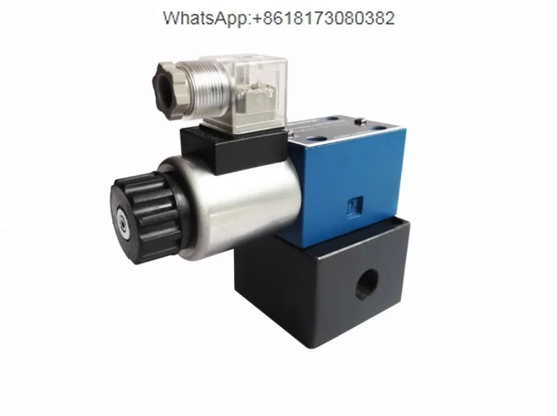 Two position three-way hydraulic electromagnetic directional valve group normally open and normally closed 24V 220V