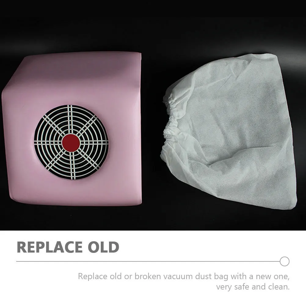 

6Pcs Manicure Vacuum Cleaner Dust Bag Elastic Nail Art Supply Replacement for Salon Dust Collector Pouch Clean Efficient