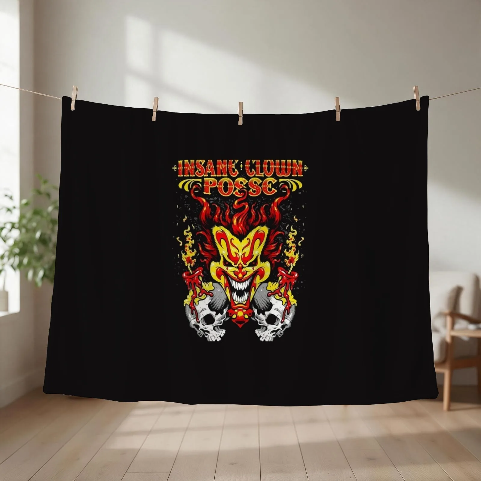 Clowns Throw Blanket couch cozy soft plush fuzzy picnic outdoor blanket