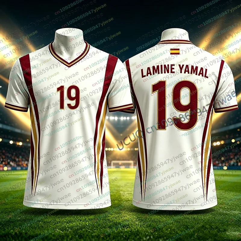 Special Edition Yamal Fans Fußballtrikot für Damen und Herren, Street Sportwear, Sommer, lässig, Eltern-Kind-Outdoor-Trainingsuniform, T-Shirt