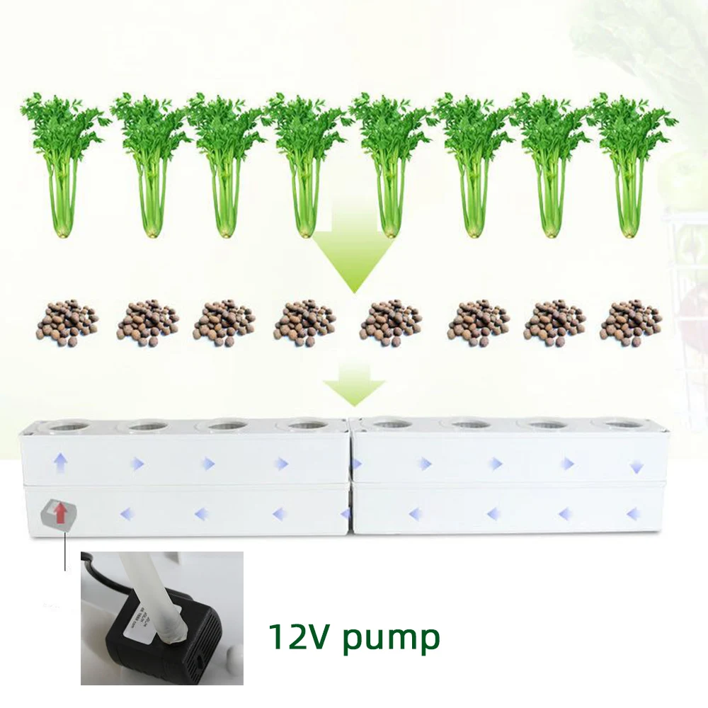 Hydroponics system kit soilless culture equipment family balcony tube planter automatic circulation outdoor flower rack planting