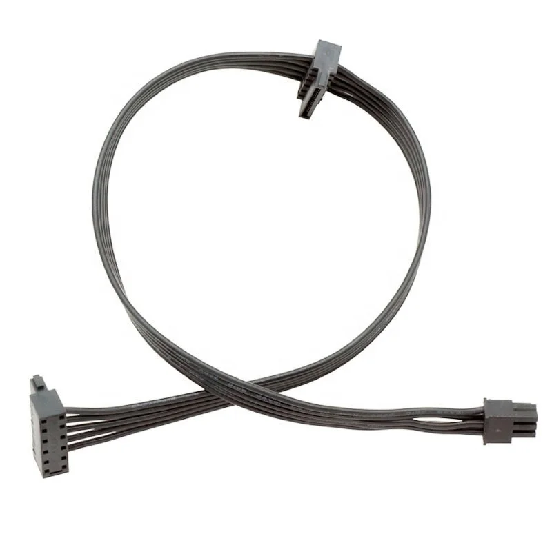 ミニ6ピンから2 sata 15ピン電源ケーブル,dell 3250 3268 3650用