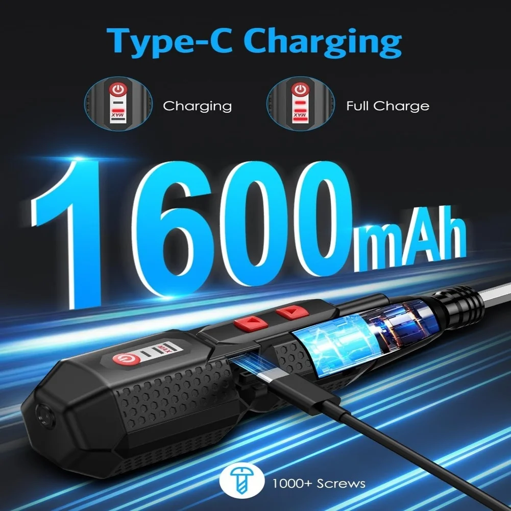 مفك براغي كهربائي لاسلكي 42 فولت مع بطارية ليثيوم قابلة لإعادة الشحن وزر واحد لسهولة مفك البراغي #2