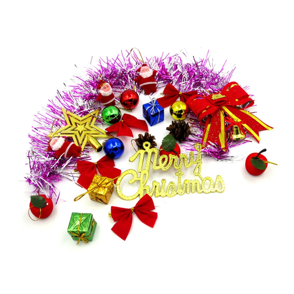 

25pcs Mini Christmas Tree Set Desktop Gift Christmas Party Ornament Festive Decoration Xmas Party Decor Table Cabinet Chair