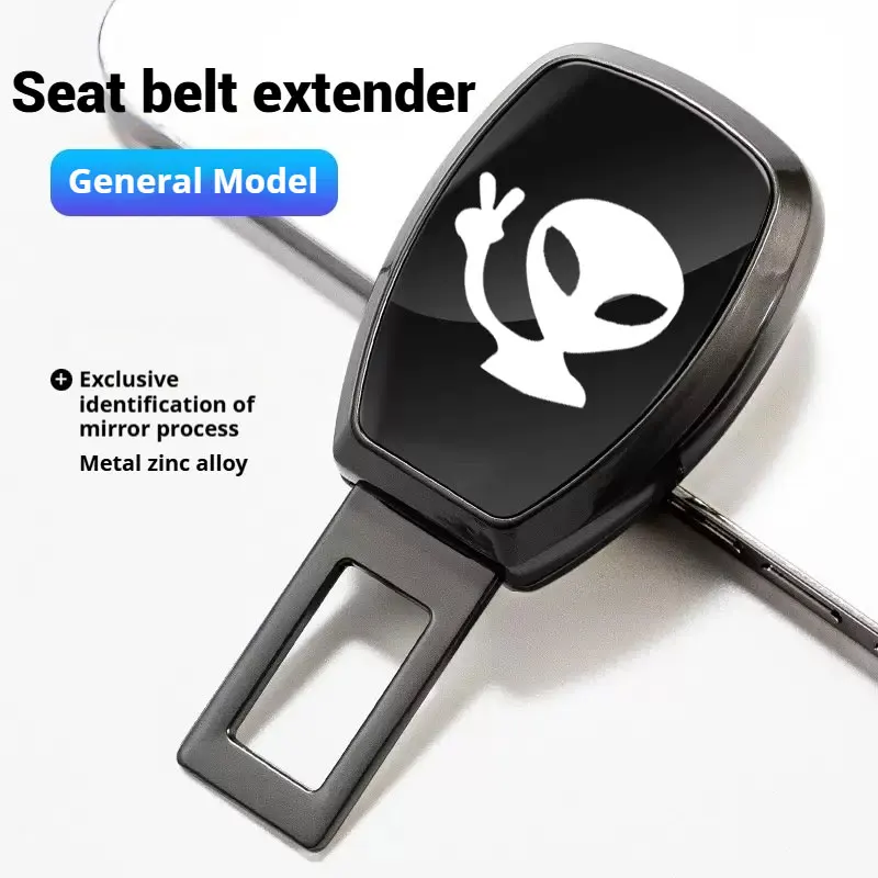 Car Seat Belt Clip Extender Safety Seatbelt Lock Buckle Plug With Alien Logo For Car Styling Truck Motorbike Bike Accessorie