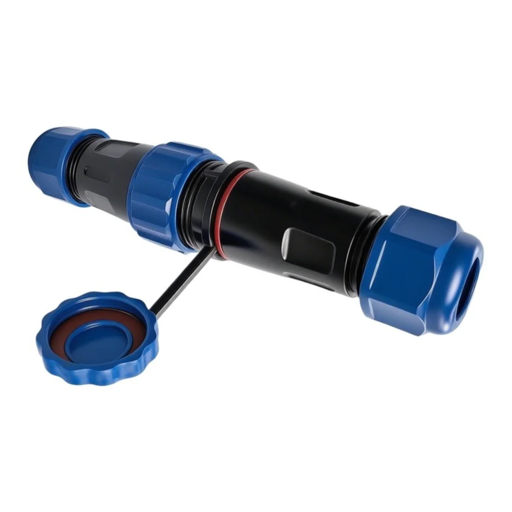 Waterproof Connector LD20 for Series IP68 Rated Quick Connect Socket with Detachment Buckle 2 to 5 Core Options ABS Build