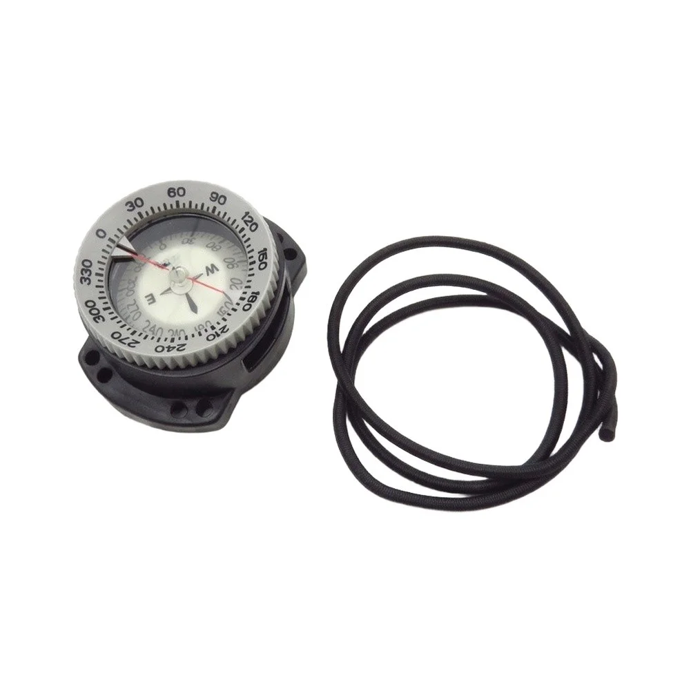 Scuba Diving Wrist for compass Waterproof Dual Window Glow In The Dark Liquid Oil Filled Plastic Gauge For Night Open Water