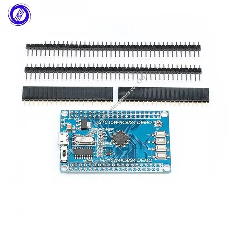 1Pcs STC15W4K56S4 STC Core Development Board Module 51 Single-chip 1T Cycle UART 2.5-5.5v 4096 RAM System Board