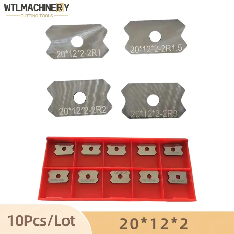 Lâminas de Raspador de Borda Fresa Faca de Acabamento Acessórios para Máquinas de Madeira 20x12x2 10 Pcs
