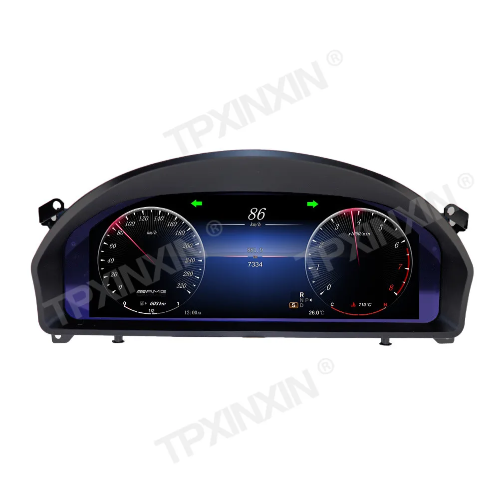12.3 Inch LCD Digital Cluster For Mercedes-Benz E Class W207 2009-2012 Instrument Panel Speedometer Odometer Dashboard Display