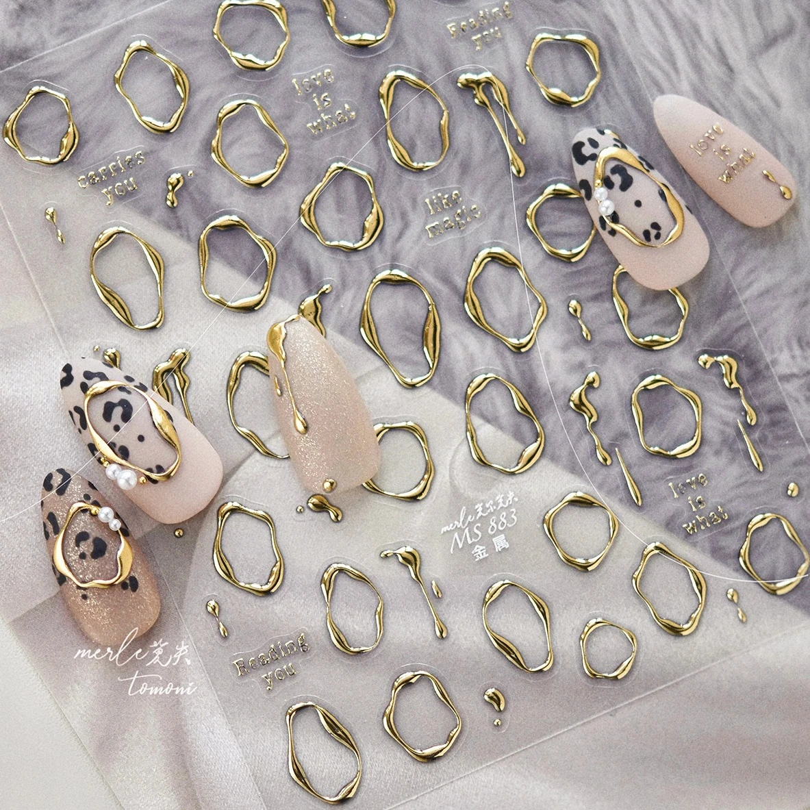 لطيف الذهب الحب القلب الفضة سلسلة معدنية نجمة زهرة كتلة فراشة الشرير غير النظامية خط ساعة الأحجار الكريمة Y2K مسمار الفن ملصقات الشارات #5