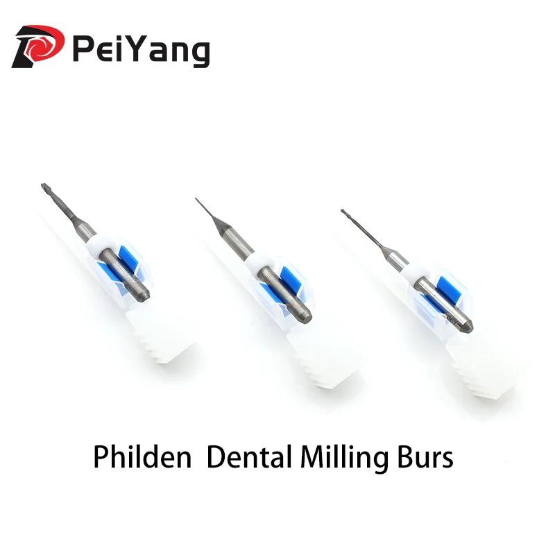 Philden Dental Milling Burs D4 for Zirconia PMMA Dental Lab Milling Machine Grinding Material Drill Zirconia