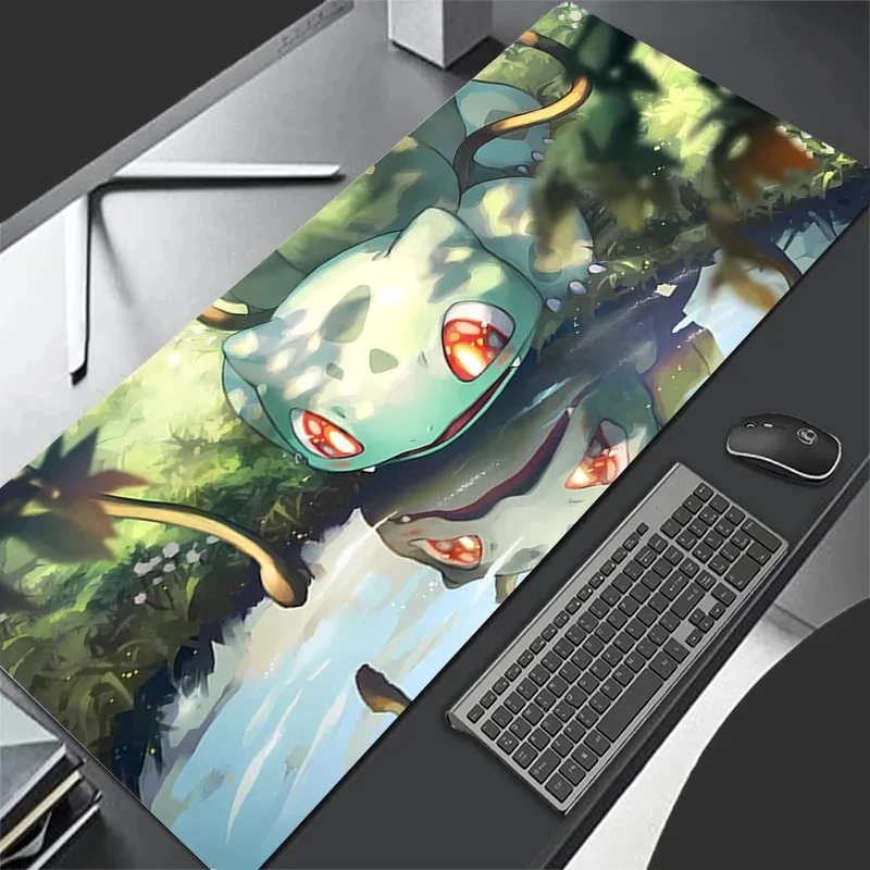 

Large Mouse Pad Gamer Keyboard Pad 900x400 Mousepad Pc Computer Desk Mat Gaming Pad P-pokemonS B-bulbasaur Mouse Mats for CS GO