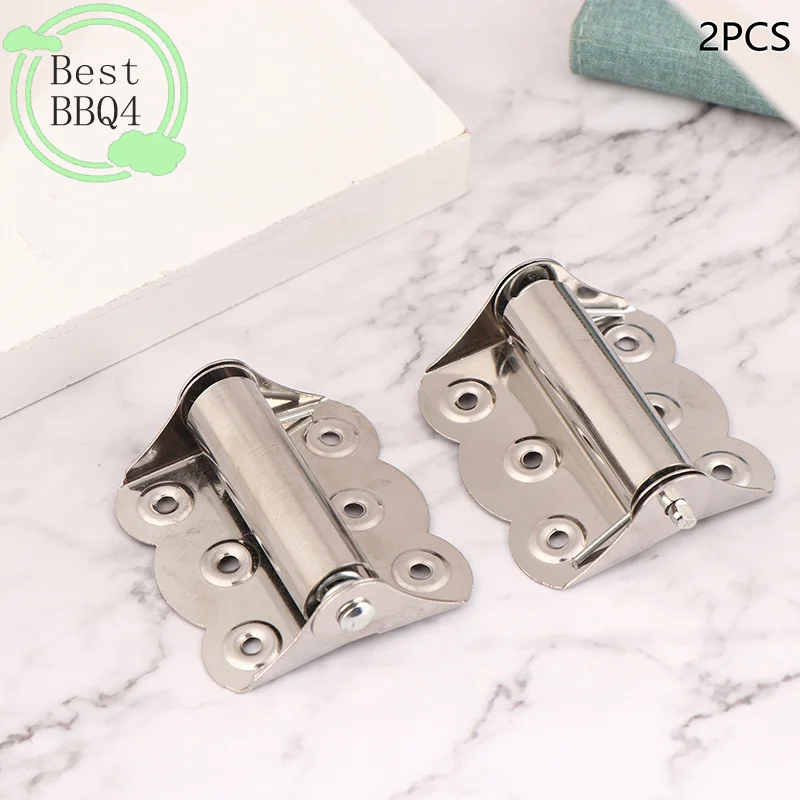 (BBQ4)2PCS Stainless Steel Hinge Automatic Closing Door Closer Swing Screen Window Spring Hinge
