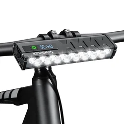 Bicycle Light 10000mAh 8 LED Bike Light Front Rechargeable LED Flashlight 10000LM Headlight with Power Bank Bicycle Accessories