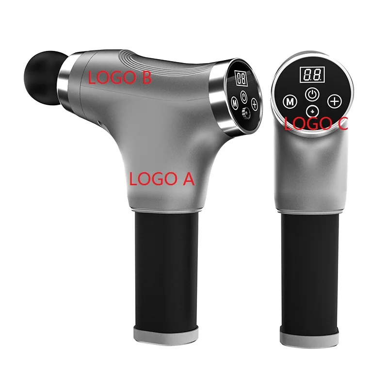 USB Rechargeable Cordless Massage Gun Deep Tissue Muscle Relaxation for Athletes for Outdoor Household Use Made of Plastic