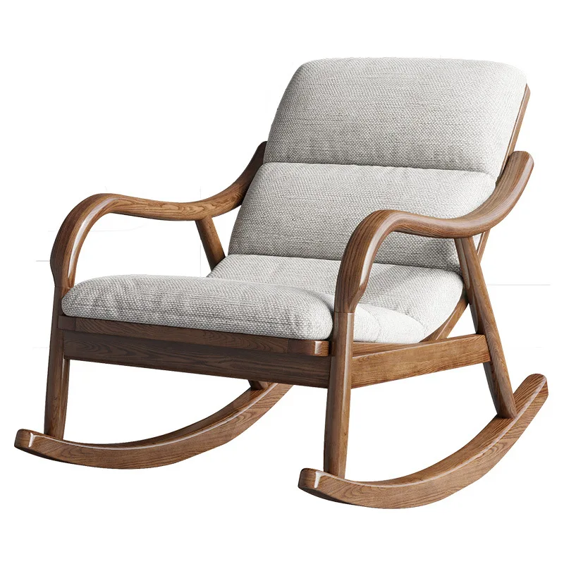 

CX solid wood lazy sofa leisure home free chair living room balcony single sofa