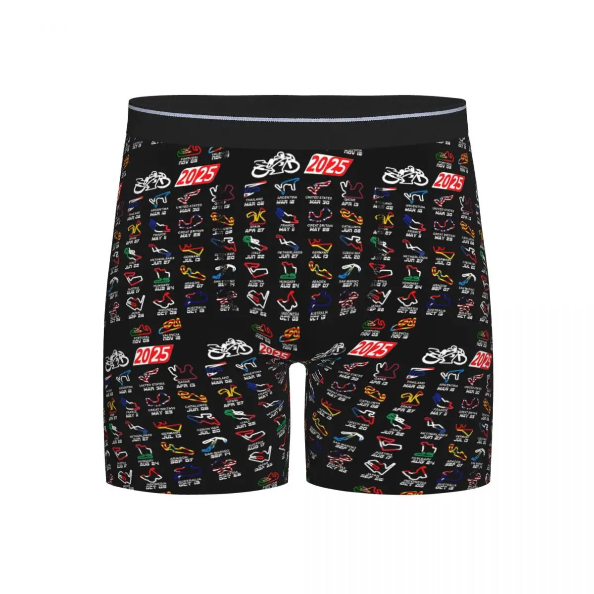 

Длинные трусы-боксеры, шорты, календарь, сезон 2021, трусики MotoGp Circuits, мужское нижнее белье для мужчин, подарки бойфренду