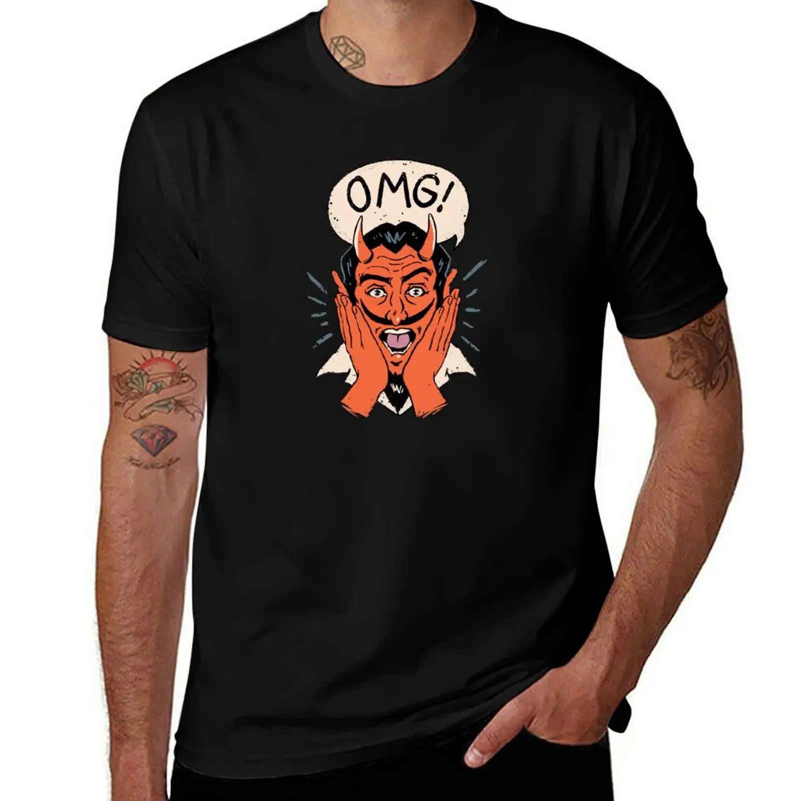 

T-Shirt shirts shirts cotton Satan! t OMG man soft prints for shirts for man cotton t with t