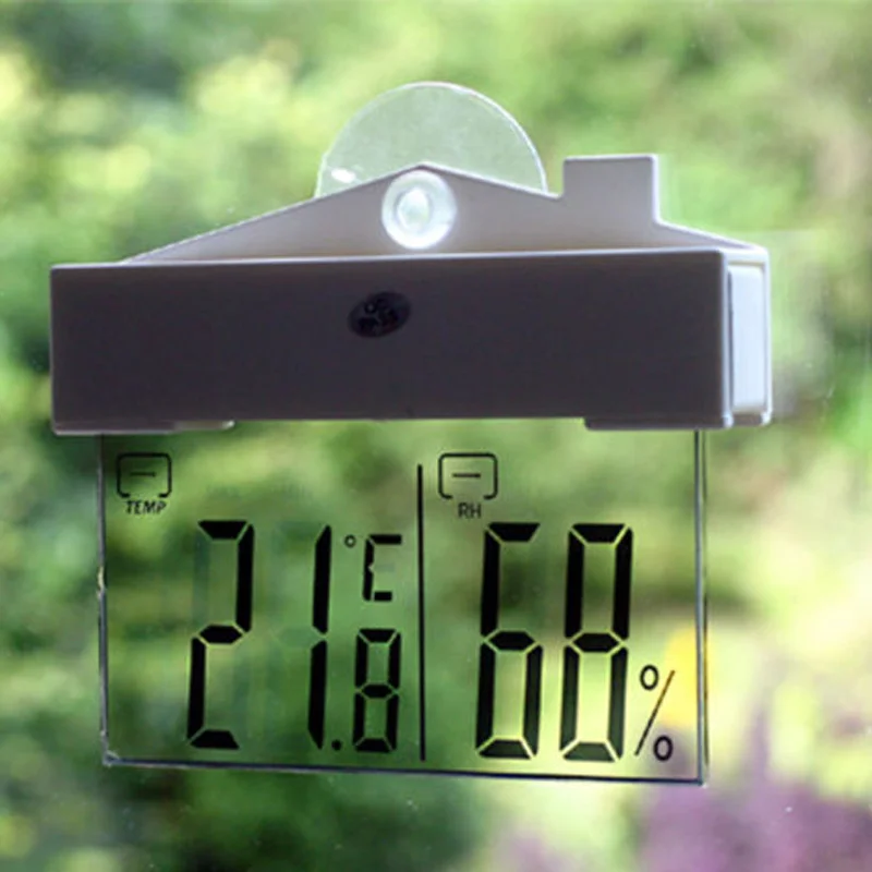 Hygrometer Vochtigheid Buitenthermometers voor Patio Digitaal Raamtemperatuur Weerstation