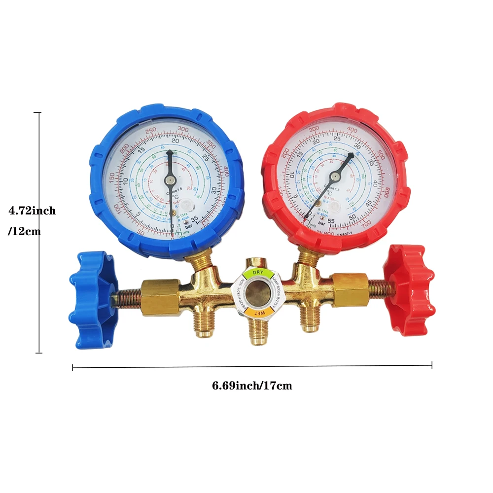 Инструменты для кондиционера, манометр Freon R410A R32 R404A R134A, манометр для кондиционирования воздуха, манометр для хладагента, инструменты для