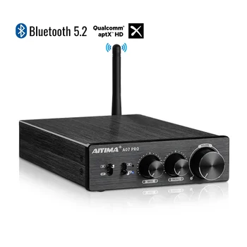 AIYIMA A07 PRO Bluetooth Amplifier TPA3255 QCC304X Stereo 2.0 Channel 300Wx2 Power Digital Amplifier RCA APT-X Home Sound AMP