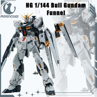 HG 1/144 Bull Gundam Funnel Anime Figure With Float Cannon Mobile Action Figurine Model ABS Assembly Model Mecha Robot Toy Gifts