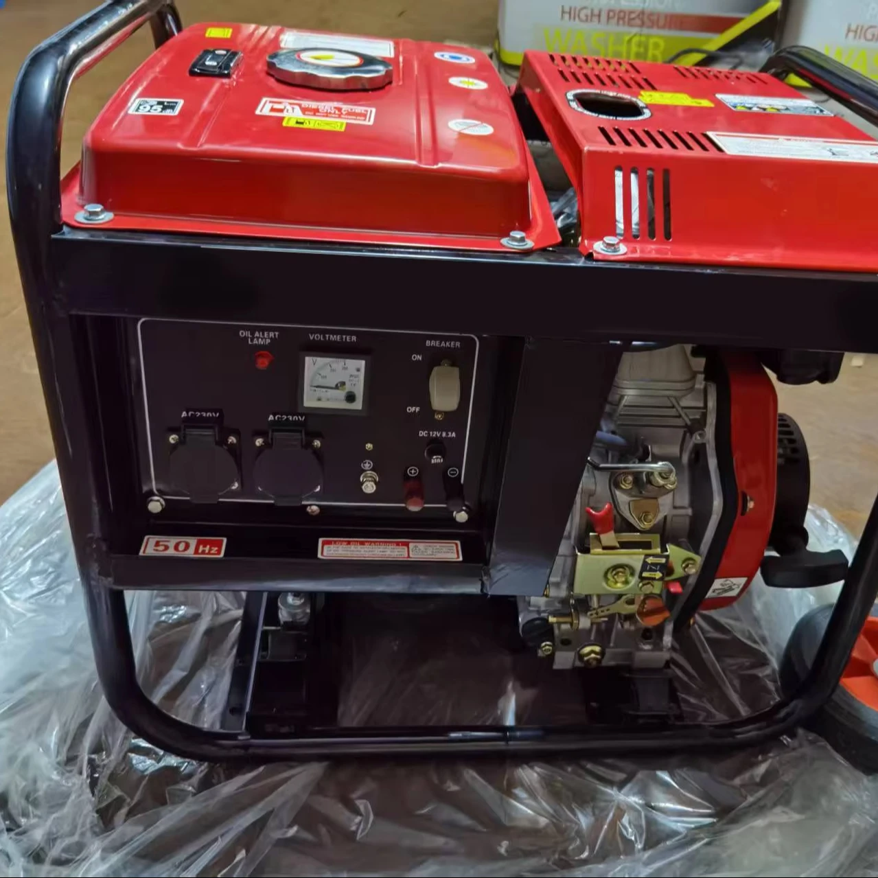 LBD-2000 2KW diesel Generator Aluminium Wire Single-Phase Electric Start diesel Generator with Wheels & Push Handle