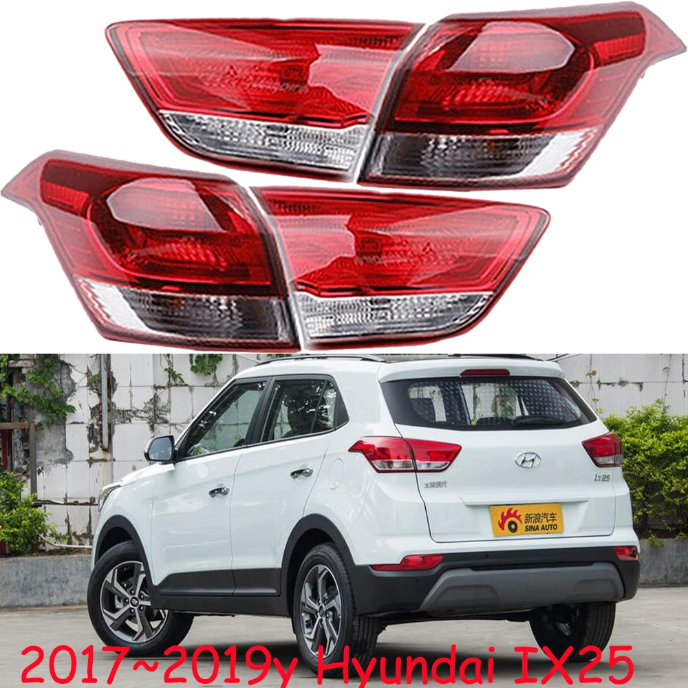 1pcs car accessories bumper creta tail light for Hyundai IX25 taillight Taillamp 2017~2019y for Hyundai IX25 fog lamp