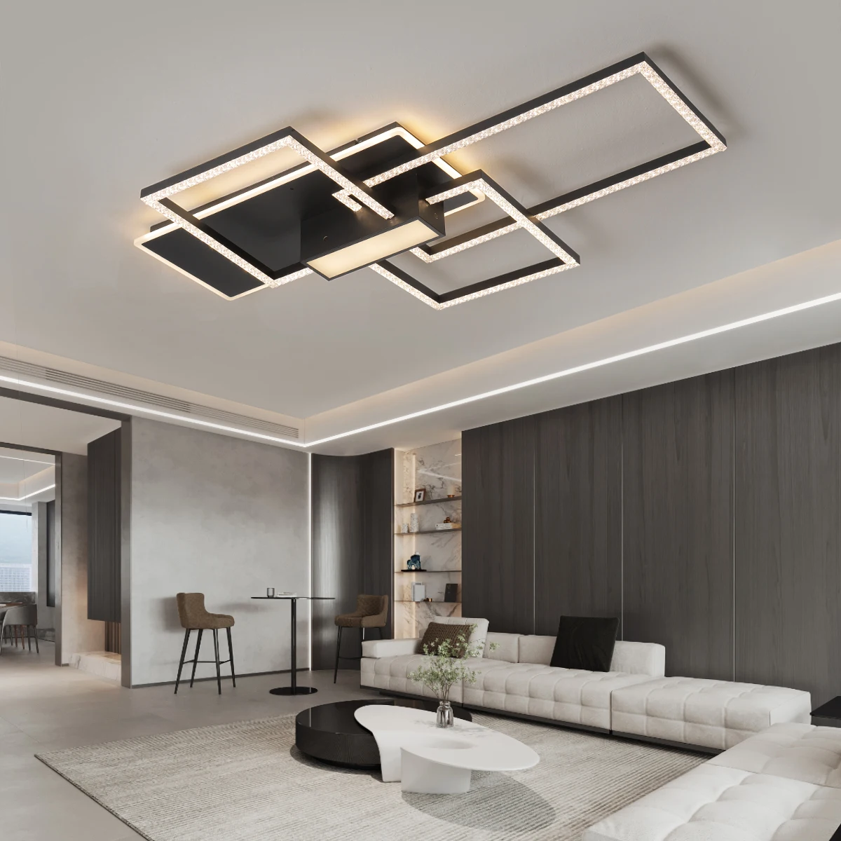 NEO Gleam Modern Ceiling Lights Acrylic Led Lamp Stepless Dimming Bedroom Living Room led Ceiling lamp Indoor Lighting+remote