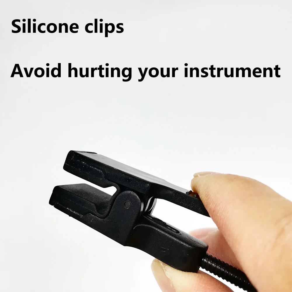 Klips do mikrofonu saksofonowego bez mikrofonu, tylko statyw do mikrofonu saksofonowego, klips do mocowania instrumentów muzycznych saksofonu, trąbki, skrzypiec. — zdjęcie produktu 4