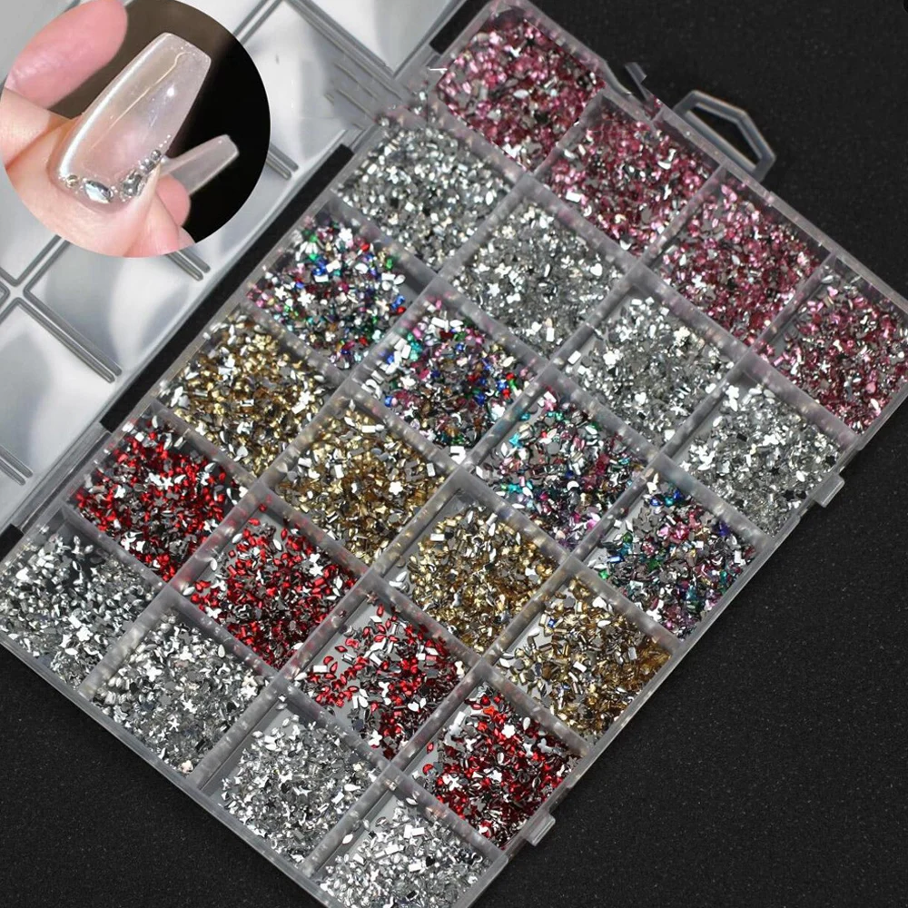 24 grades com parte traseira lisa mini strass pingente de unha estrela colorida/butterlfy/coração/redondo gemas de cristal de unhas diy suprimentos de unhas diamantes