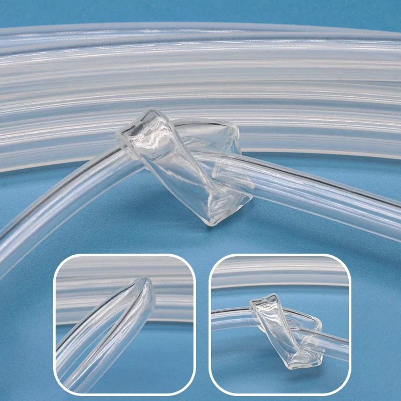 Manguera de goma de silicona transparente de grado alimenticio, tubo Flexible de silicona no tóxica, ID 0,5, 1, 2, 3, 4, 5, 6, 7, 8, 9, 10mm, OD, 1