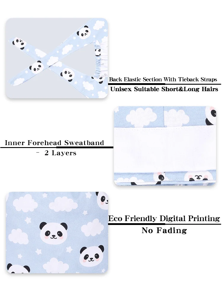 قبعة قطنية سميكة طبية جراحية ، قبعات فرك يابانية ، طاه منفوش جيد التهوية ، رعاية صحية بيطرية للأطفال ، M786 #5