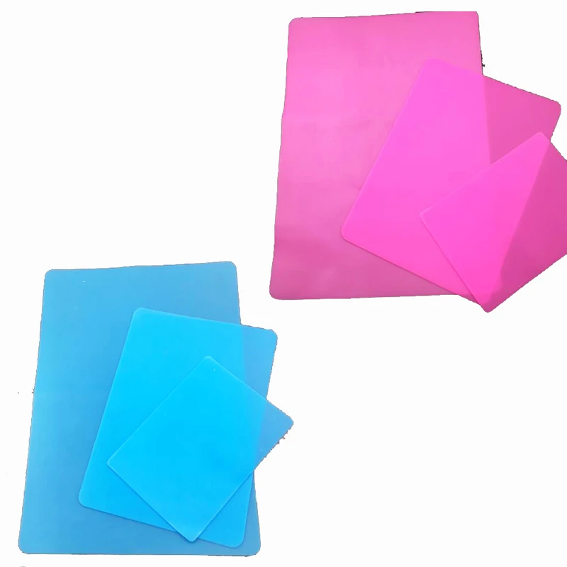 Blue Pink 4 size S/M/L size silicone Mold jewelry making handmade tool table Plate mat Resin Silicone plate