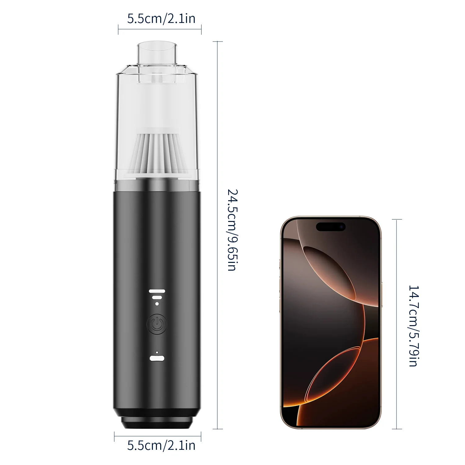 새로운 무선 충전 흡입 및 송풍 겸용 고출력 미니 핸디형 송풍 및 흡입 통합 차량용 진공청소기