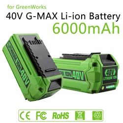 For Greenworks 40V Batteries 6Ah for GreenWorks G-MAX Li-ion Battery Manufacturer Replacement Battery for Lawn Mower Power Tools
