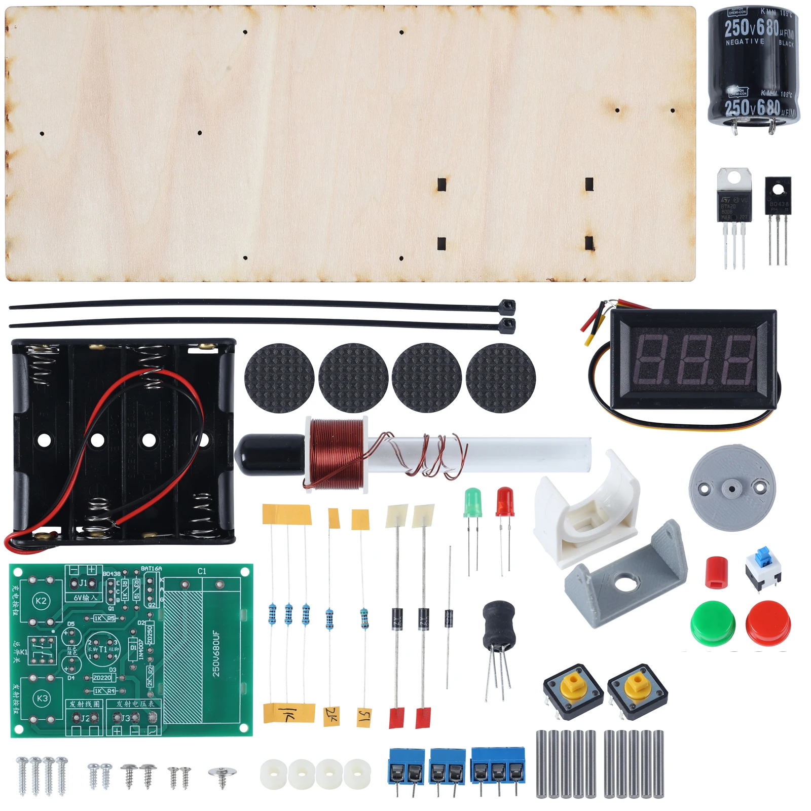 DIY Electronic Kit Electromagnetic Transmitter Mini Shooting Game Soldering Project Practice Suite Boost Converter Module