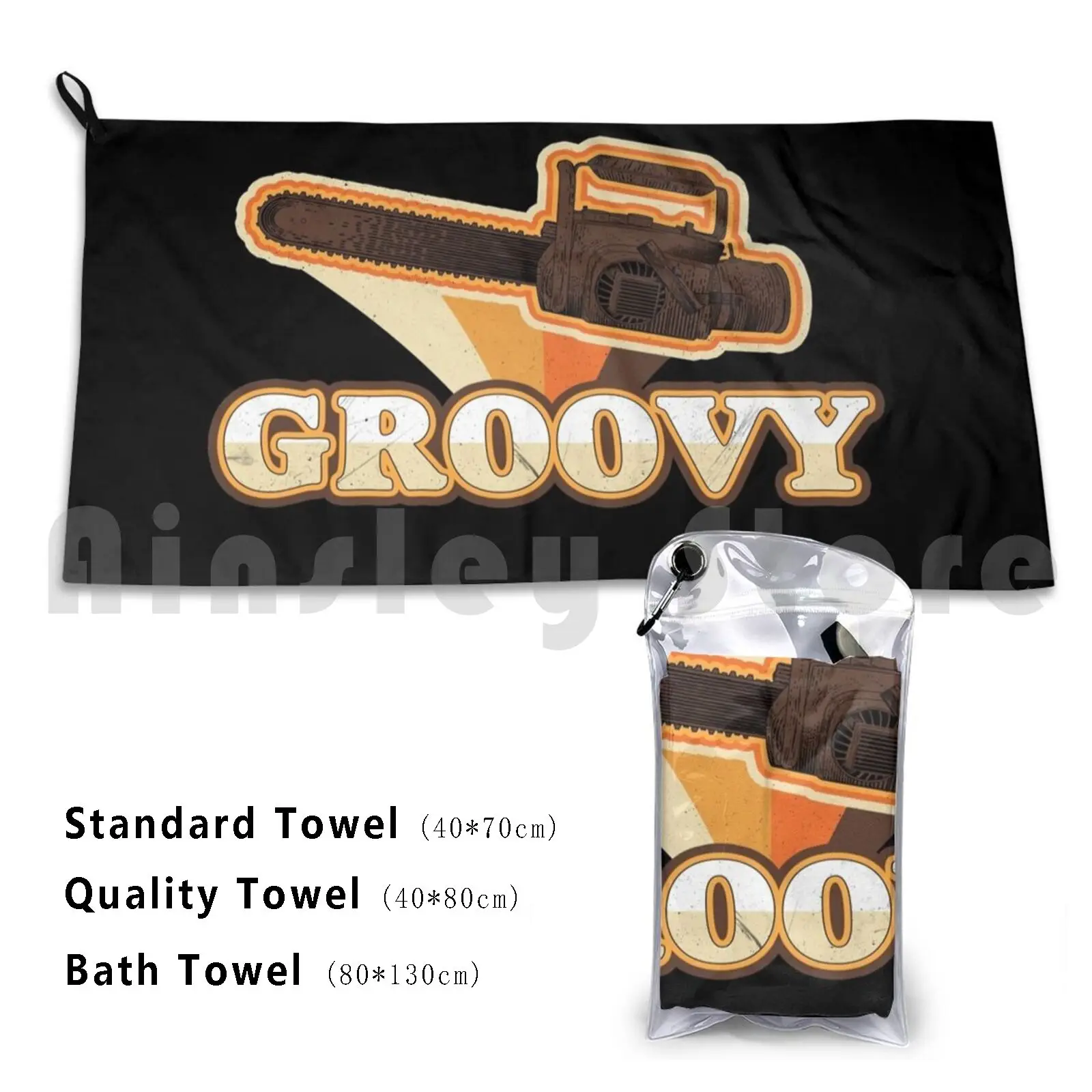 Tools Of The Trade Custom Towel Bath Towel Groovy Chainsaw Zombies Zombie Boomstick Funny Doom Evil Dead