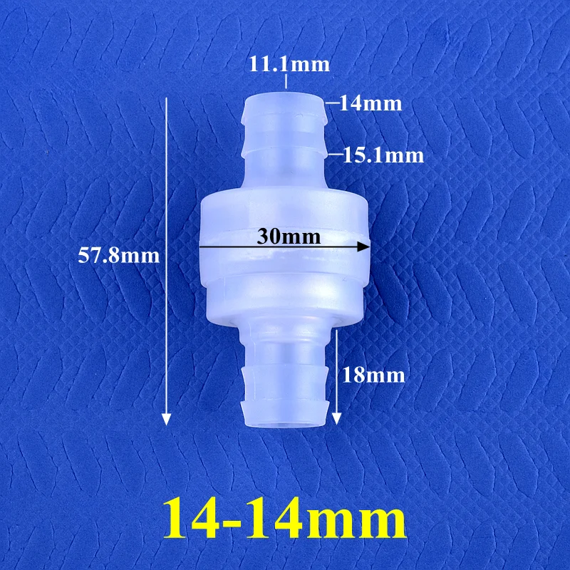 SgooHan 5~200 Stück 3~20mm Mini PP Druckloses Rückschlagventil für Tropfbewässerung, Schlauchverbinder, Aquarium-Rohr, Einwegventil 8