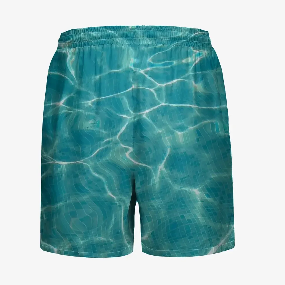 Pantaloni da spiaggia da uomo pantaloncini stampati 3D scintillanti d'acqua pantaloncini traspiranti estivi da uomo pantaloncini da strada Fitness Ropa Hombre da uomo