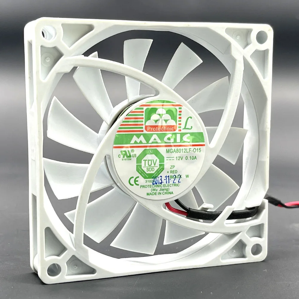 

New 80mm 12V Mute Refrigerator Cooling Fan,Magic MGA8012LF-O15 MGA8012LF-015 80X80X15mm DC 12V 0.10A Low Noise