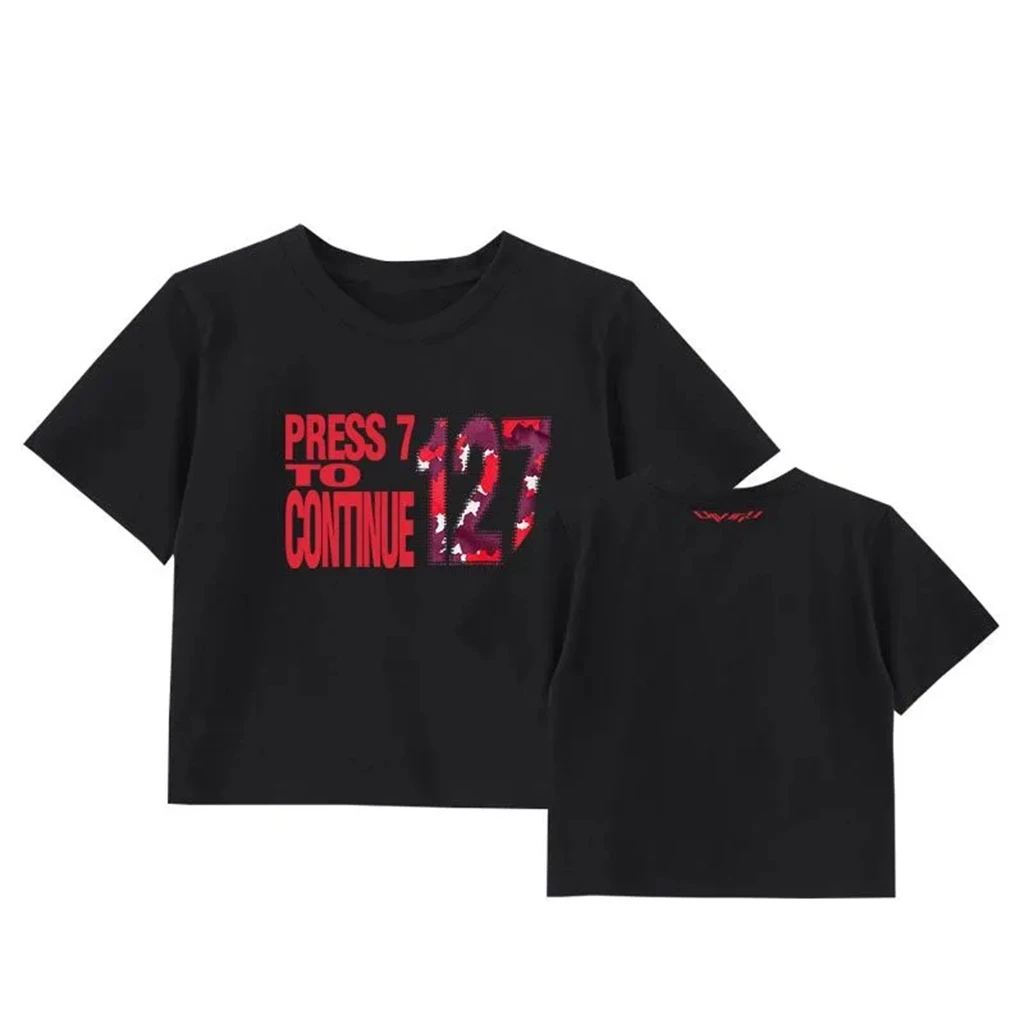 2026 Star Same T-shirt TOP PHOTO Printe TShirt Kpop NCT127BLINGY10th Pop Printe tShirt Women Korean Style Summer Oversized Tshir
