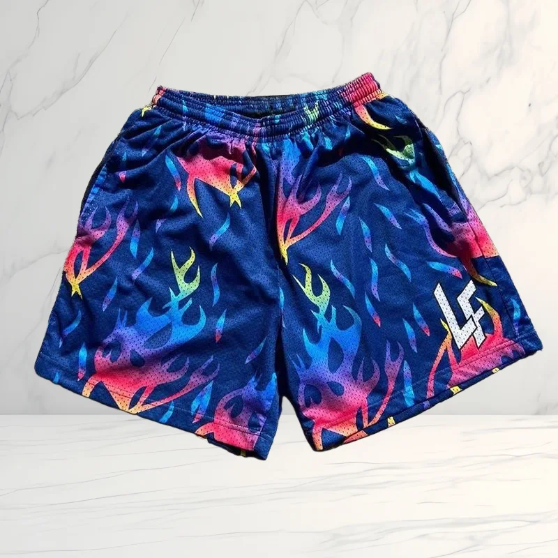 

Men/women Sports Basketball Casual Shorts Vacation Beach Shorts Quick Drying Breathable Elastic Mesh Quarters Motorcycle Shorts