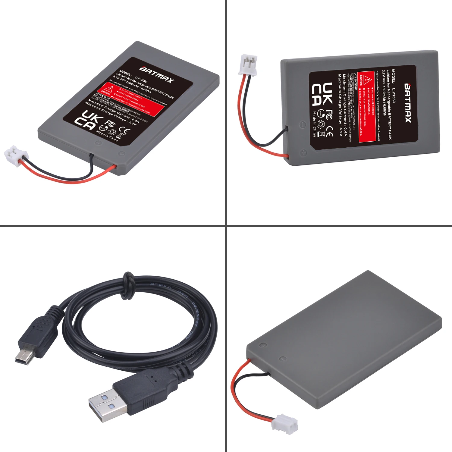 Batmax 1800mAh PS3 بطارية تحكم LIP1359 بطارية حزمة لسوني بلاي ستيشن 3 PS3 Dualshock 3 وحدة تحكم بلوتوث